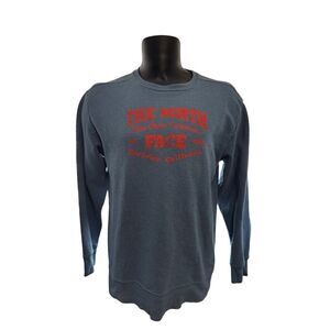 The North Face Men’s L Large Pullover Sweatshirt Cyan Blue - Berkeley California